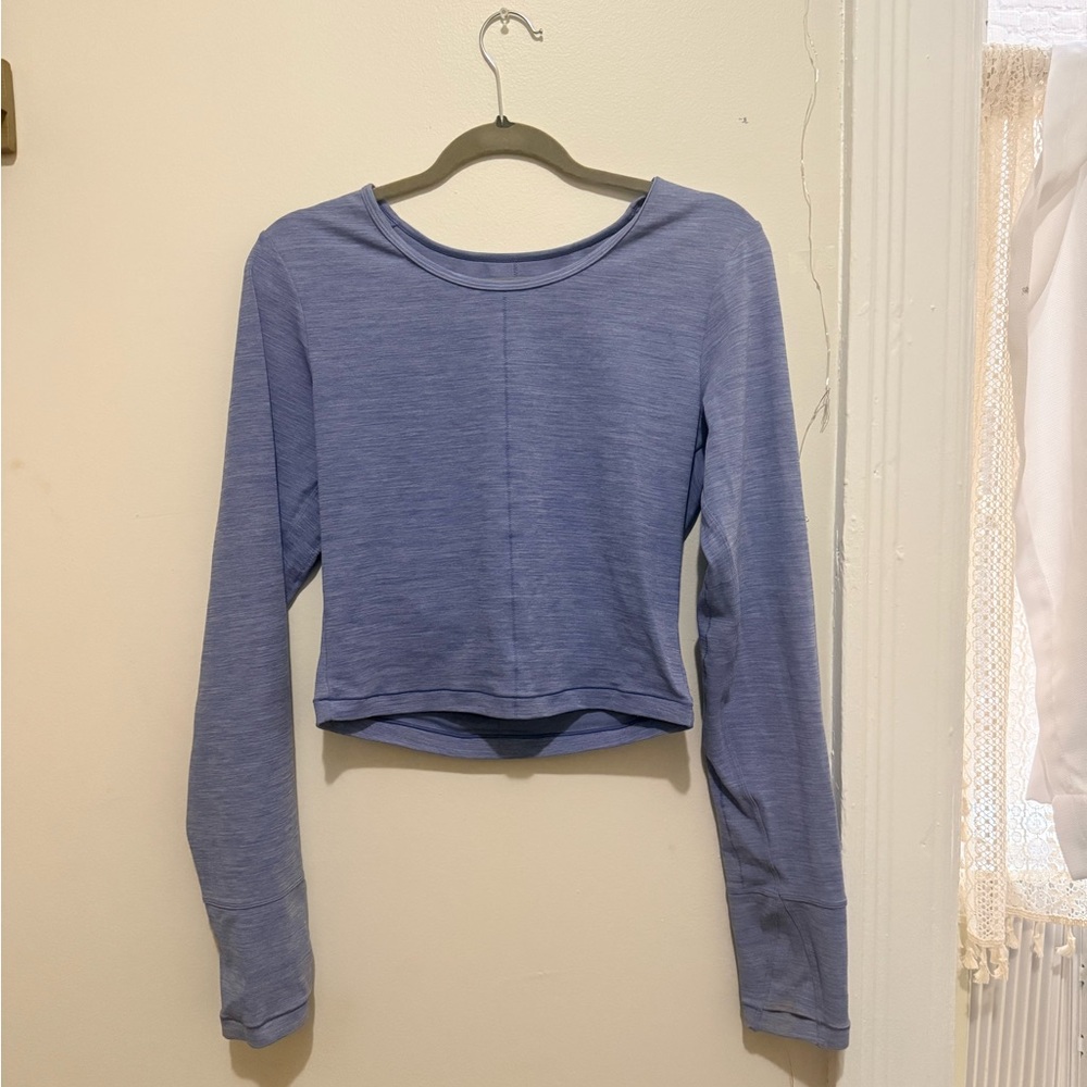 Vitality Blue Athletic Long-Sleeve Top workout